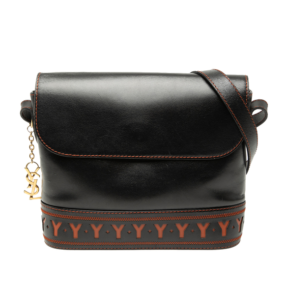 Saint Laurent Handbags - Pre-Loved Saint Laurent Leather Cutout Crossbody